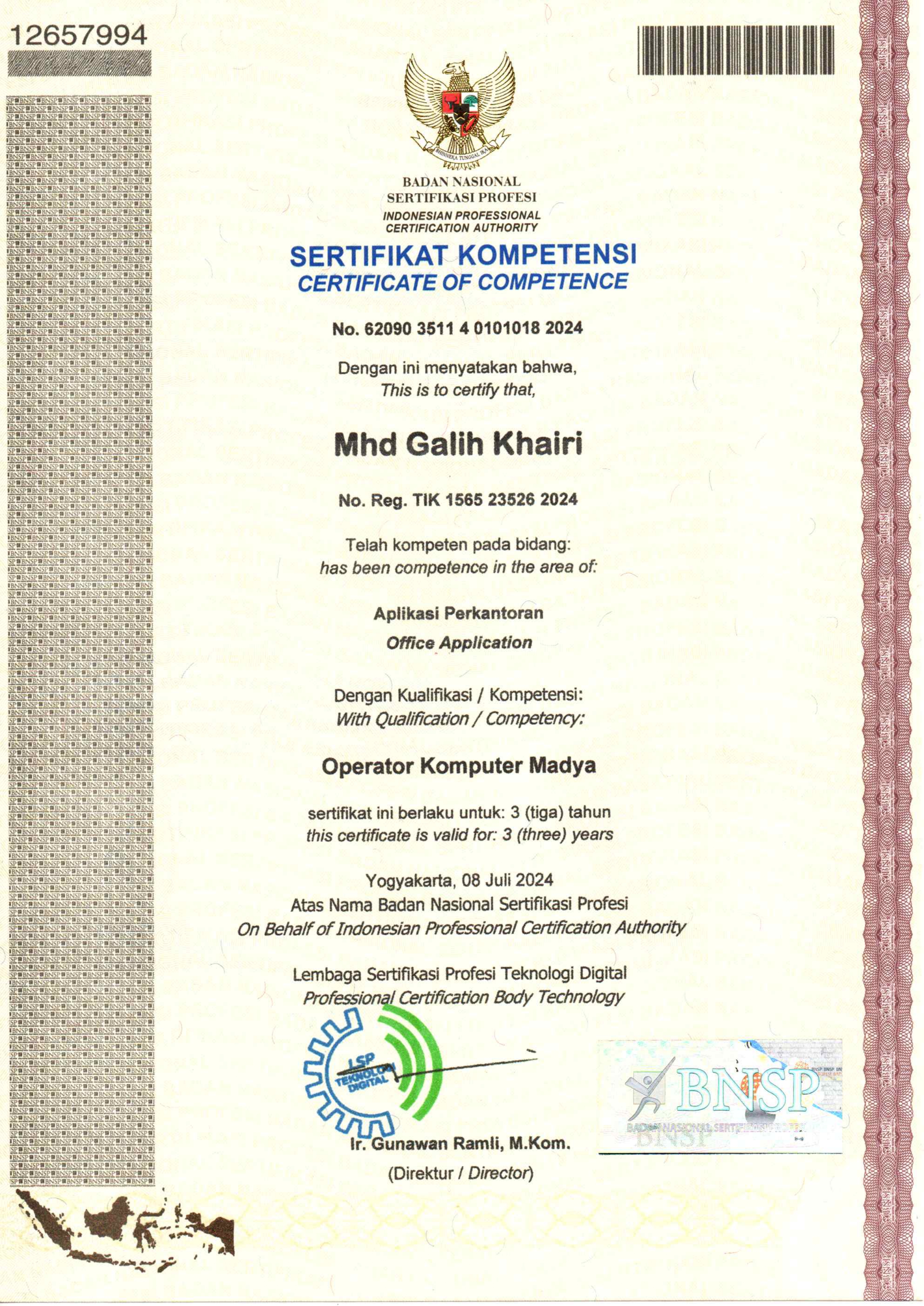 Operator Komputer Madya